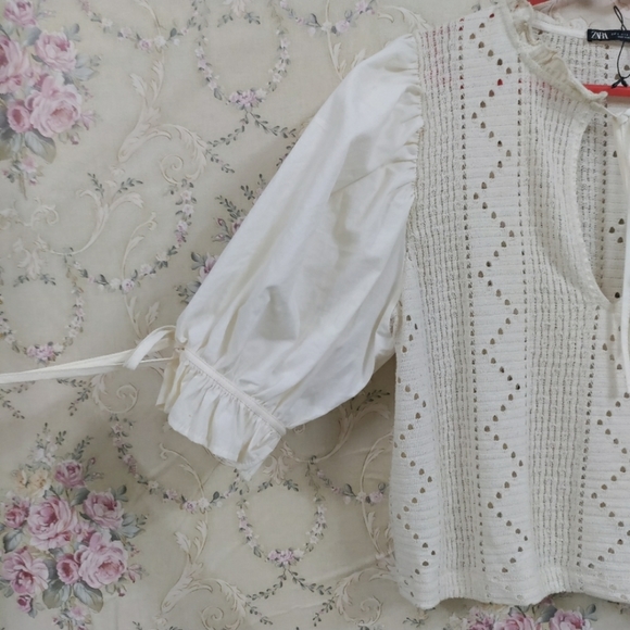 Zara puff sleeve top - Picture 4 of 4